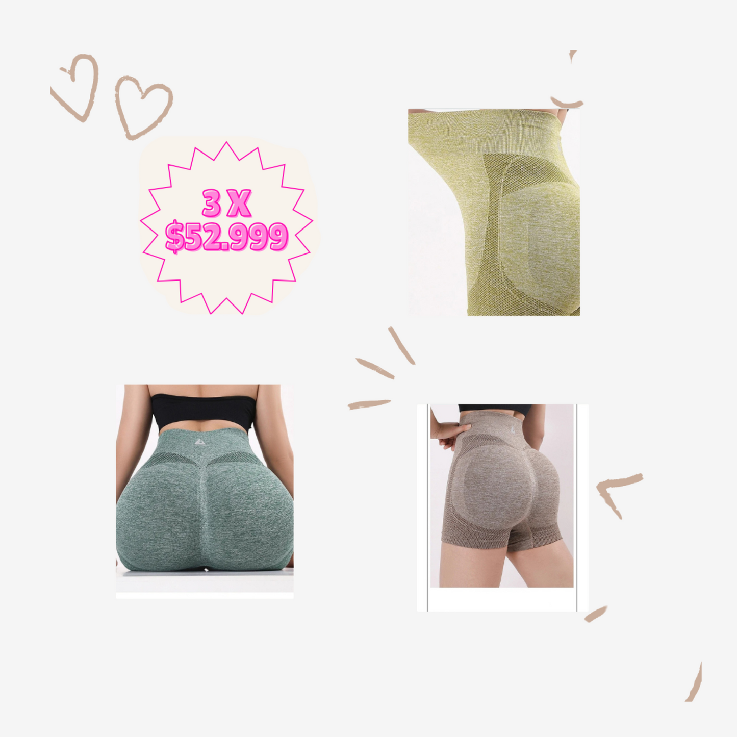 Panty Levantacola Abdomen Set X 3 Yoga(1640057)