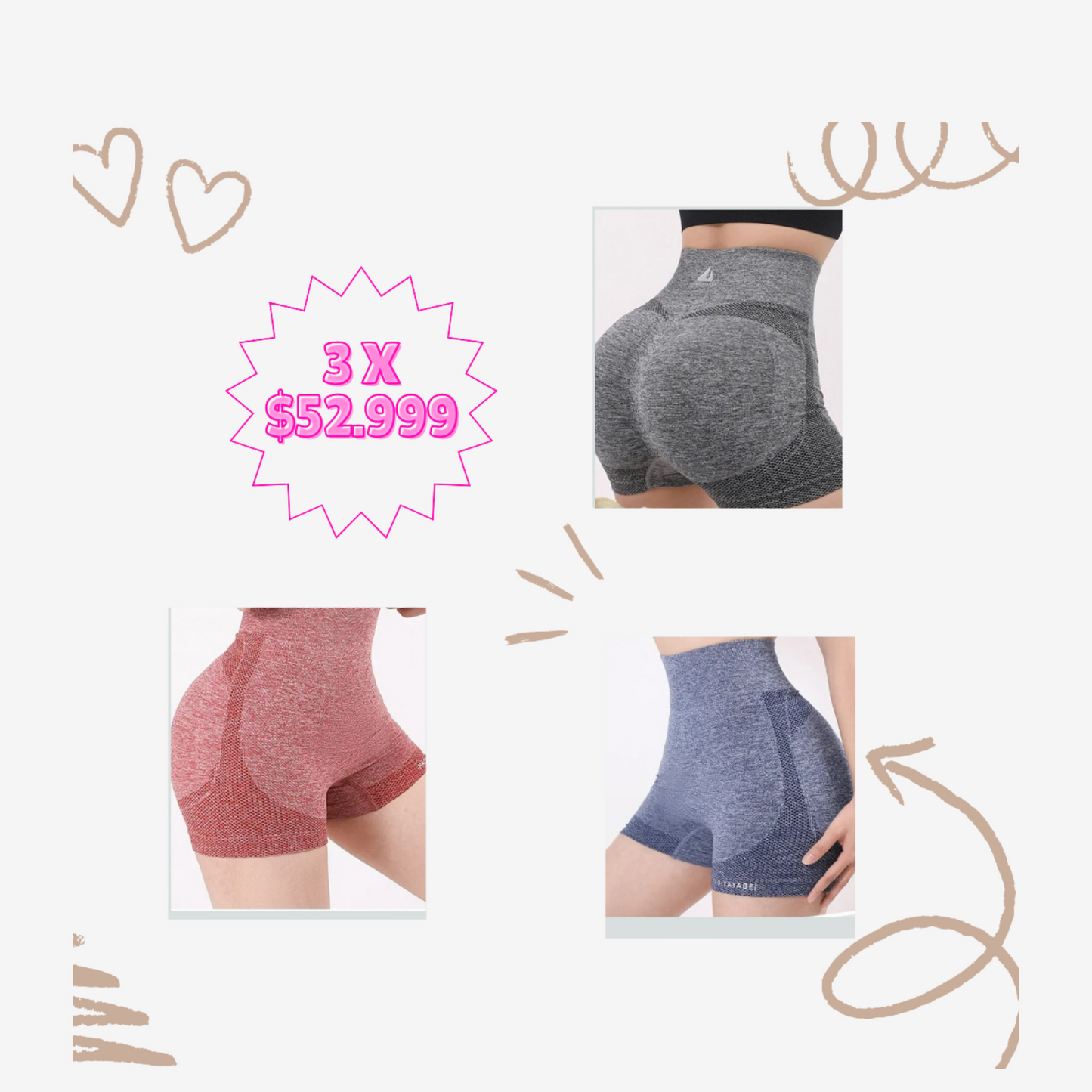 Panty Levantacola Abdomen Set X 3 Yoga(1640057)