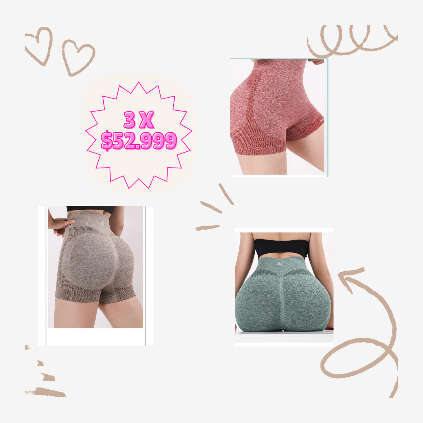 Panty Levantacola Abdomen Set X 3 Yoga(1640057)