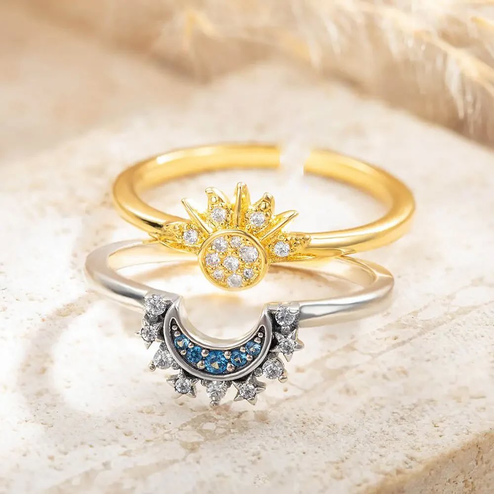Anillos Sol y Luna Eclipse Pareja (1772014)